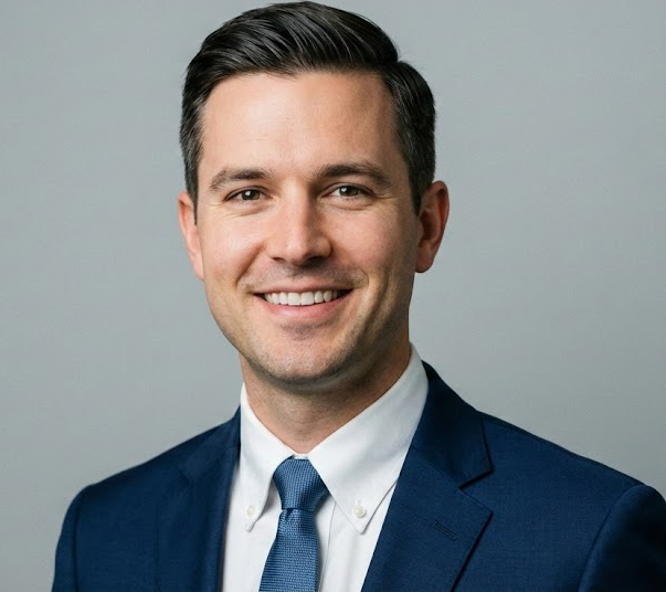 Professional AI headshot result generated by CareerShotAI for John